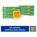 Pack Gel Dental Hortelã Explosion Sorriso Fresh Caixa 90g Cada 3 Unidades Leve Mais Pague Menos