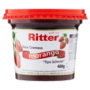 Doce Cremoso Schmier Morango Ritter Pote 400g