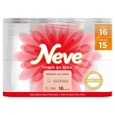 Papel Higiênico Folha Dupla Neutro Neve Toque da Seda 30m Pacote Leve 16 Pague 15 Unidades