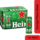 Pacote Cerveja Pilsen Sleek 12 Latas 350ml Heineken