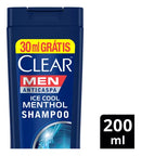 Kit C/3 Shampoo Anticaspa Ice Cool Menthol Clear Men 200ml