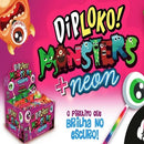 Diploko Monsters + Neon pirulito brilha no escuro 30 unidades