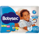 Fralda Descartável BabySec Mega XXG Pacote com 28 unidades