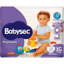 Fralda Descartável Babysec Premium Mega XG Pacote com 24 unidades